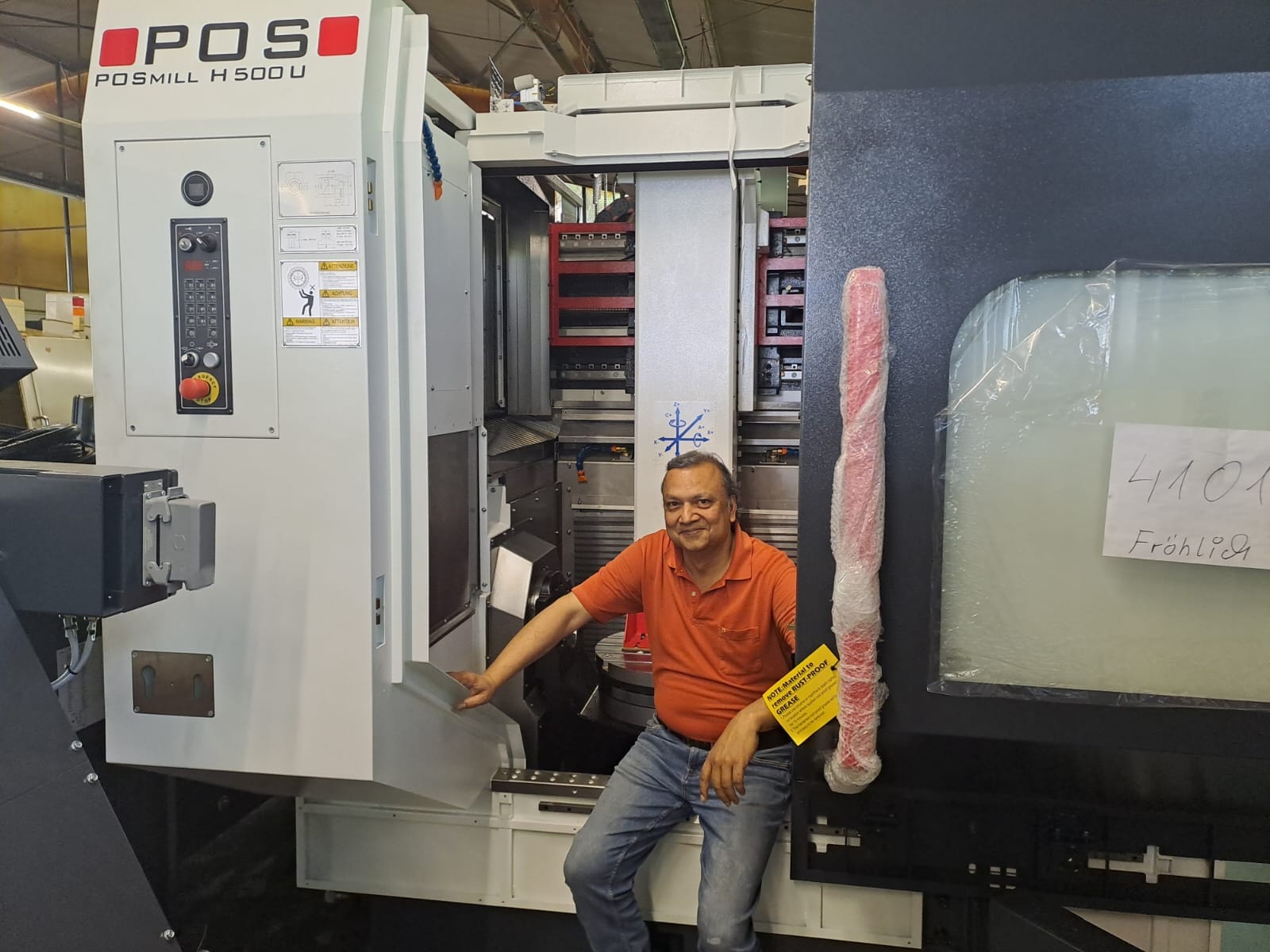 Neue 5-Achs-Fräsmaschine POS H500 in unserer Fertigung